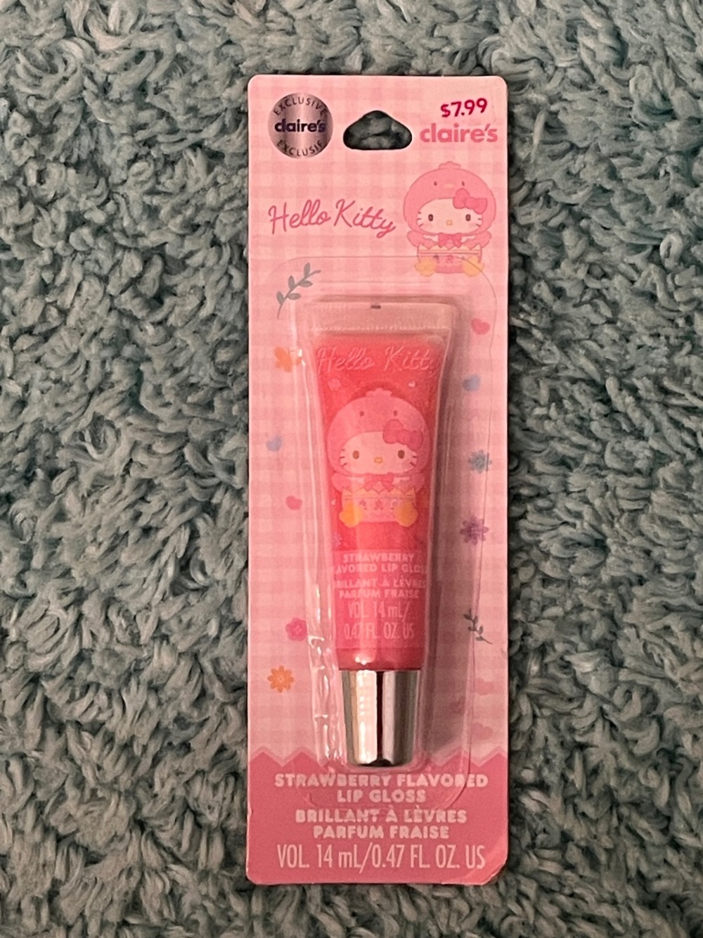 Claire’s Exclusive Hello Kitty Strawberry Lip Gloss NWT Sealed Sanrio Kawaii